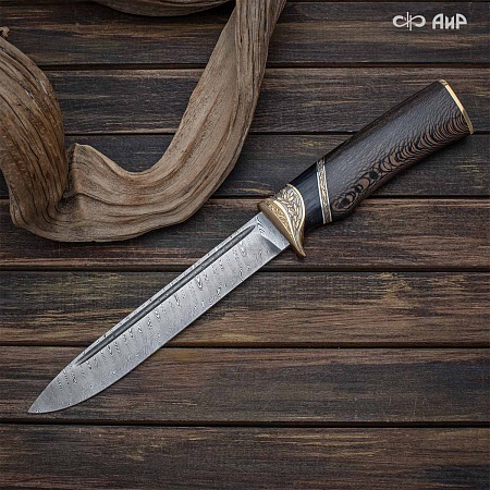 Авторский нож Охота с беркутом № 38066 - мастера Златоуста