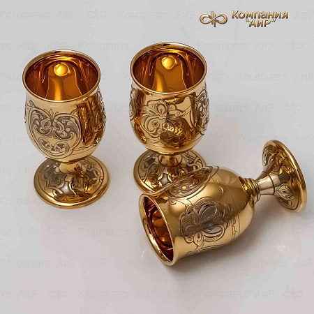 Коньячный набор ручной работы № 1903 - мастера Златоуста