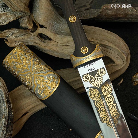 Кинжал Кавказский ручной работы № 35261 - от мастеров Златоуста