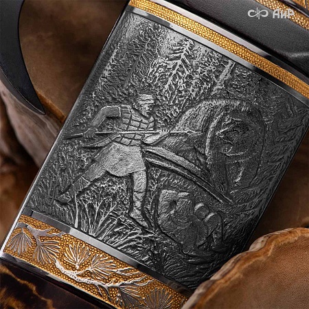  Авторский охотничий кинжал Русский лес № 39243 - мастера Златоуста