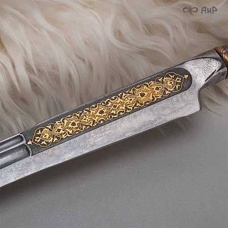 Черноморский ятаган Лаз-Бичак ручной работы № 36918 - от мастеров Златоуста