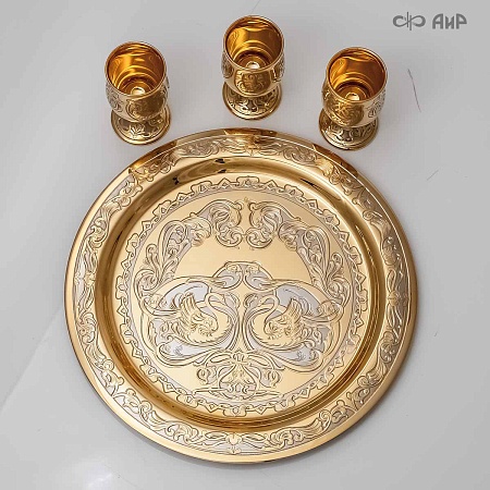 Коньячный набор Теплая компания ручной работы № 1903 - мастера Златоуста