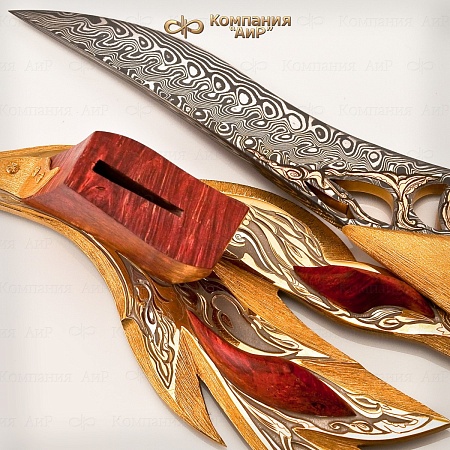 Авторский нож Огонь № 34494 - мастера Златоуста