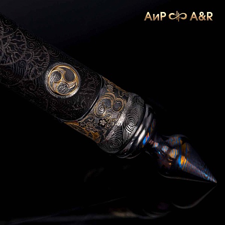 Авторское копье Яри "Бусидо. Мэйё" (Честь) № 36901 - мастера Златоуста