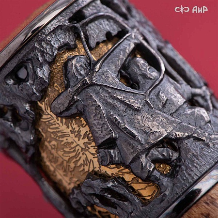 Авторский охотничий кинжал Русский лес № 39184 - мастера Златоуста  Авторский охотничий кинжал Русский лес № 39184 - мастера Златоуста