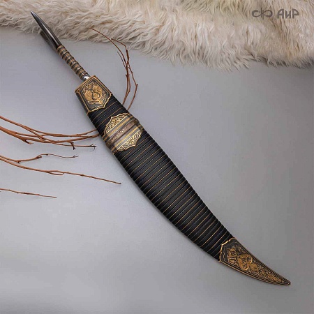 Черноморский ятаган Лаз-Бичак ручной работы № 36918 - от мастеров Златоуста