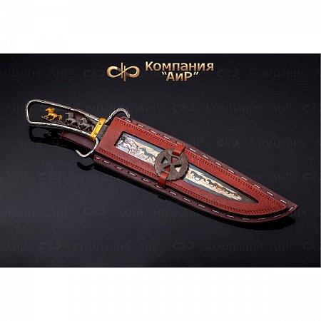 Авторский коллекционный нож "Боуи" № 35426 - мастера Златоуста