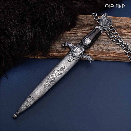  Авторский кинжал Лёд и Пламя № 39223 - мастера Златоуста