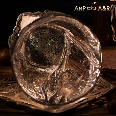 Авторский набор для виски "Animal" № 37175 - от мастеров Златоуста