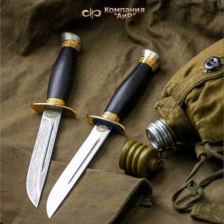  Нож Финка-2 НКВД ручной работы (ZDI-1016, комбинированные ножны) - мастера Златоуста