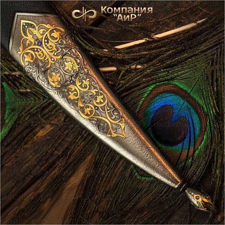 Кинжал "Восточный" ручной работы № 34814 - от мастеров Златоуста