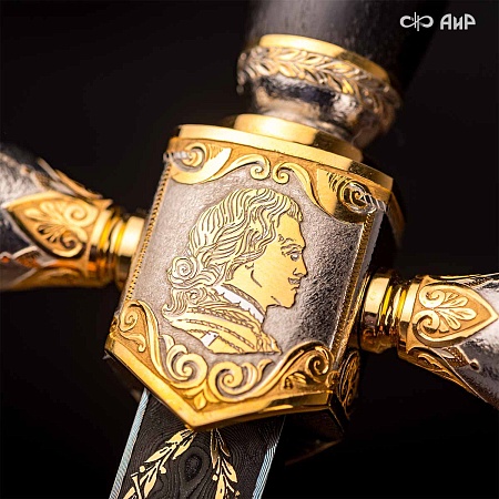 Кортик Адмиральский ручной работы № 36646 - сделано в Златоусте