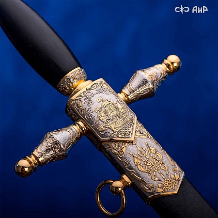 Кортик Адмиральский ручной работы № 36457 - сделано в Златоусте