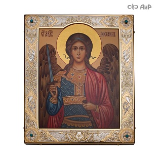Икона в окладе Архангел Михаил (ручная работа) № 39159 - мастера Златоуста