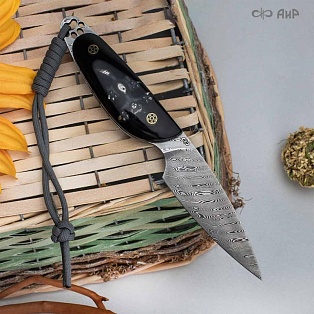 Авторский нож Котэ, ZDI-1016, узор твист - мастера Златоуста