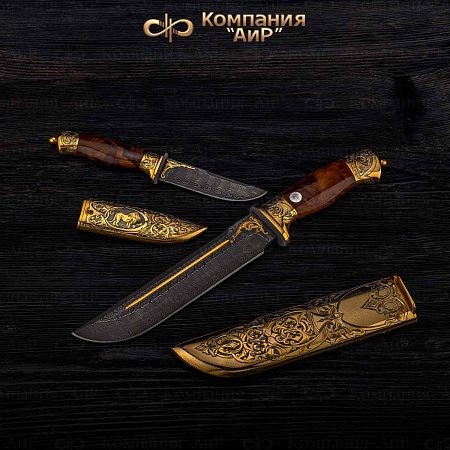 Набор подарочных ножей "Робинзон" (ручная работа) № 2985 - мастера Златоуста