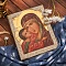 Икона в окладе "Владимирская Божья Матерь" (ручная работа) № 37274 - мастера Златоуста