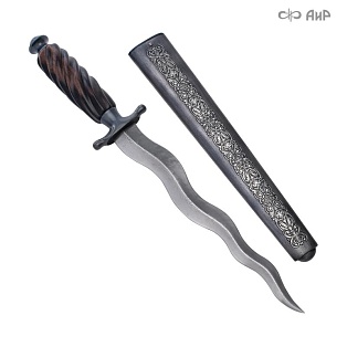 Кинжал с пламенеющим клинком № 39279 - мастера Златоуста