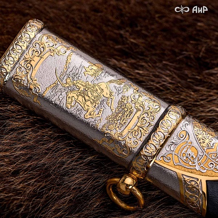 Шашка Казачья ручной работы № 36472 - от мастеров Златоуста