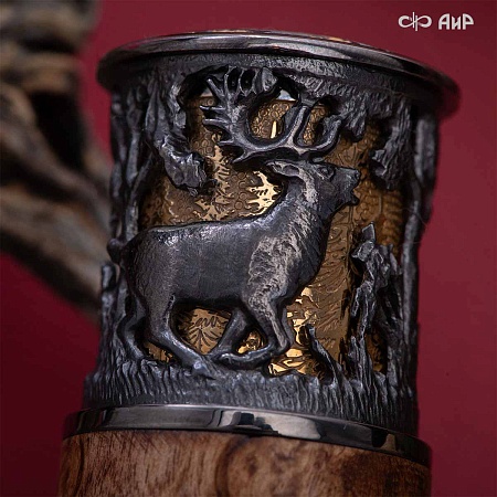 Авторский охотничий кинжал Русский лес № 39184 - мастера Златоуста  Авторский охотничий кинжал Русский лес № 39184 - мастера Златоуста