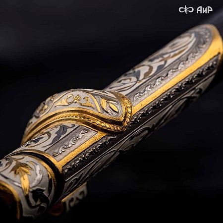 Кинжал Кавказский ручной работы № 36130 - от мастеров Златоуста