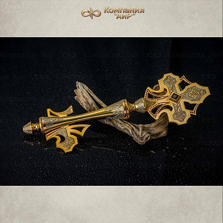 Сувенирный ключ ручной работы № 3309 - мастера Златоуста