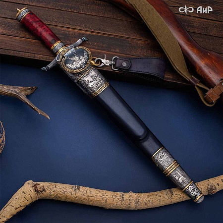  Гарнитур охотничий Царская охота № 39191 - мастера Златоуста