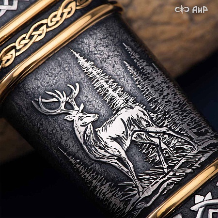  Гарнитур охотничий Царская охота № 39191 - мастера Златоуста