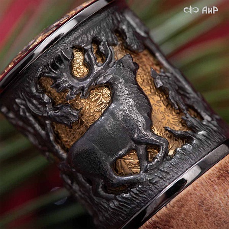  Авторский охотничий кинжал Русский лес № 39185 - мастера Златоуста