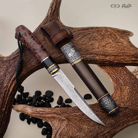  Гарнитур охотничий Великаны леса, с хиршфангером № 39207 - мастера Златоуста