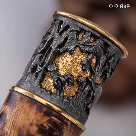  Авторский охотничий кинжал Русский лес № 39243 - мастера Златоуста