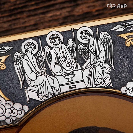 Икона в окладе Святитель Иоанн Златоуст (ручная работа) № 39327 - мастера Златоуста