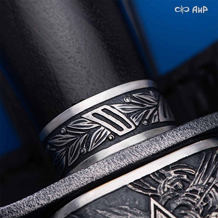 Нож Финка-2 Авиатор ручной работы (в серебре) № 39251 - мастера Златоуста