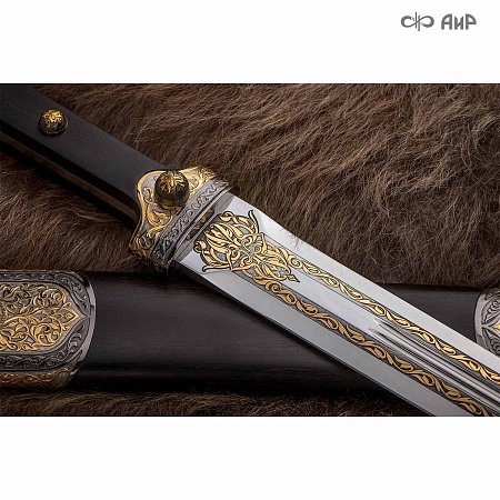 Кинжал Кавказский ручной работы № 35955 - от мастеров Златоуста