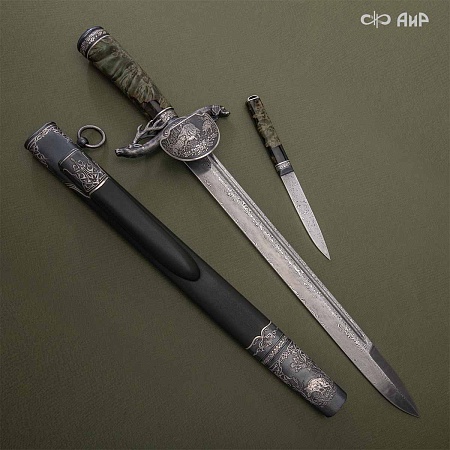  Авторский кинжал "Хиршфангер" № 38199 - мастера Златоуста