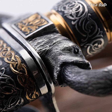  Гарнитур охотничий Великаны леса, с хиршфангером № 39207 - мастера Златоуста