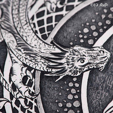  Авторский кинжал Лёд и Пламя № 39223 - мастера Златоуста