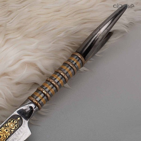 Черноморский ятаган Лаз-Бичак ручной работы № 36918 - от мастеров Златоуста