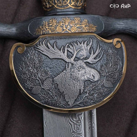 Авторский кинжал "Хиршфангер" № 37804 - мастера Златоуста