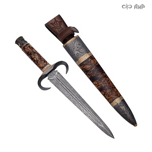  Авторский охотничий кинжал Русский лес № 39243 В РЕЗЕРВЕ - мастера Златоуста