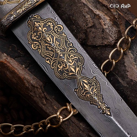  Кинжал Восточный ручной работы № 39155 - от мастеров Златоуста
