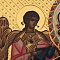 Икона Божией Матери Всецарица (Пантанасса) в окладе и киоте (ручная работа) № 39149 - мастера Златоуста