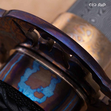 Катана Большая волна ручной работы № 39205 - от мастеров Златоуста