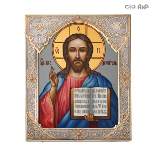  Икона в окладе Господь Вседержитель (ручная работа) № 39081 - мастера Златоуста