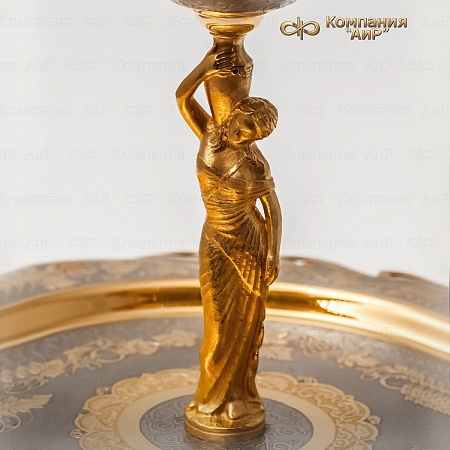 Фруктовница "Виноградная лоза" ручной работы № 32447 - от мастеров Златоуста