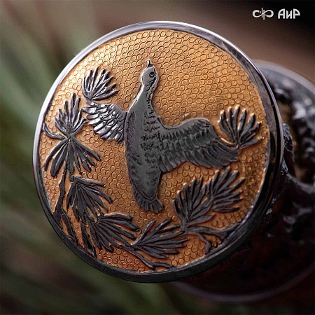 Авторский охотничий кинжал Русский лес № 39184 - мастера Златоуста  Авторский охотничий кинжал Русский лес № 39184 - мастера Златоуста