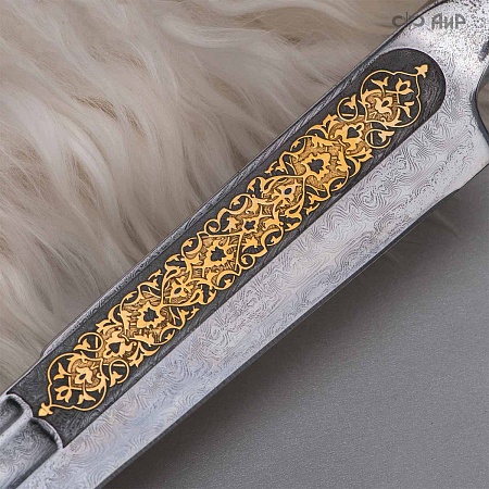 Черноморский ятаган Лаз-Бичак ручной работы № 36918 - от мастеров Златоуста