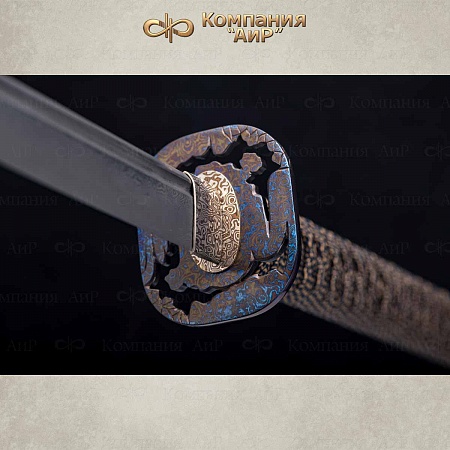 Катана "Бусидо" ручной работы № 36568 - от мастеров Златоуста