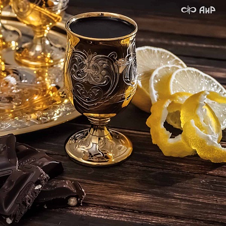 Коньячный набор Теплая компания ручной работы № 1903 - мастера Златоуста