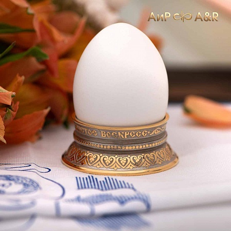  Подставка для яйца "Пасхальная" ручной работы № 36880 - мастера Златоуста